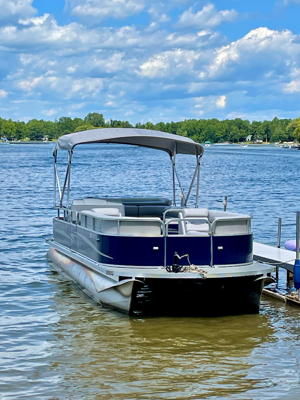 Our new completely refurbished 24' pontoon boat